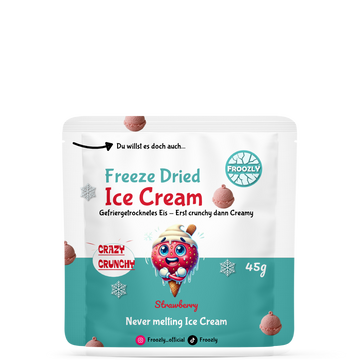 Gefriergetrocknete Erdbeer-Eiscreme 45g