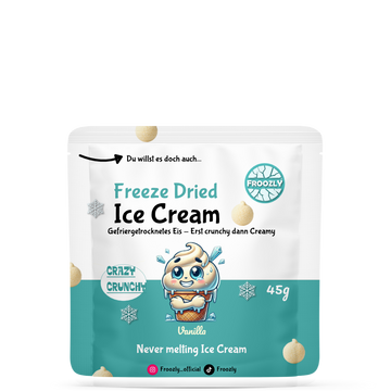 Gefriergetrocknete Vanille-Eiscreme 45g