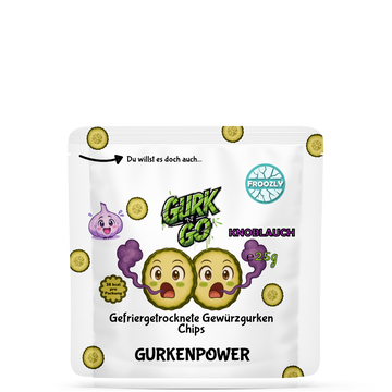 Gefriergetrocknete Gewürzgurken mit Knob 25g