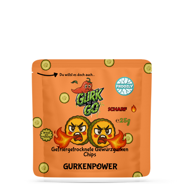 Gefriergetrocknete Gewürzgurken scharf 25g