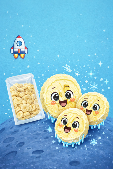 Gefriergetrocknete Bananen