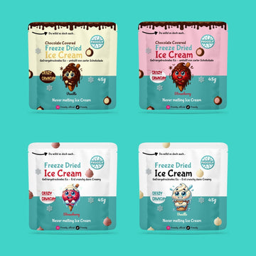Probierpaket gefriergetrocknete Eiscreme