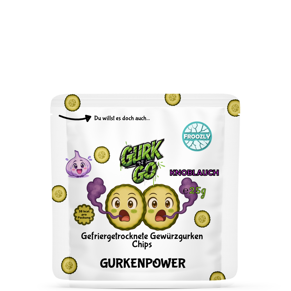 Gefriergetrocknete Gewürzgurken mit Knob 25g